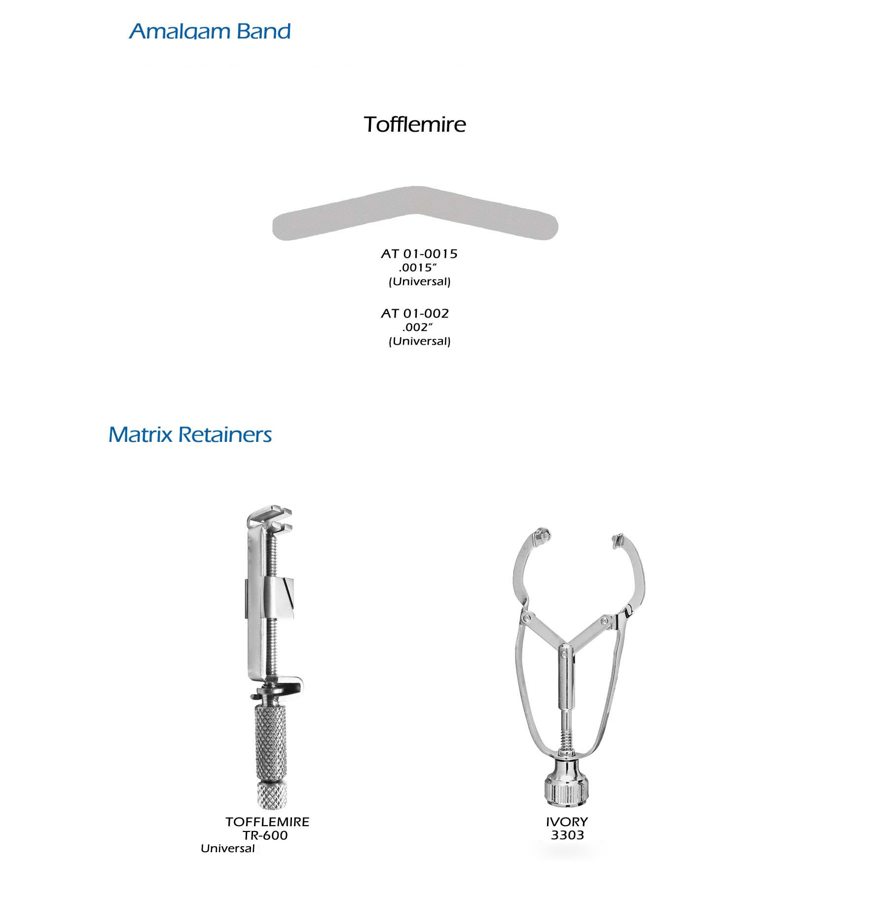 Matrix Bands retainers