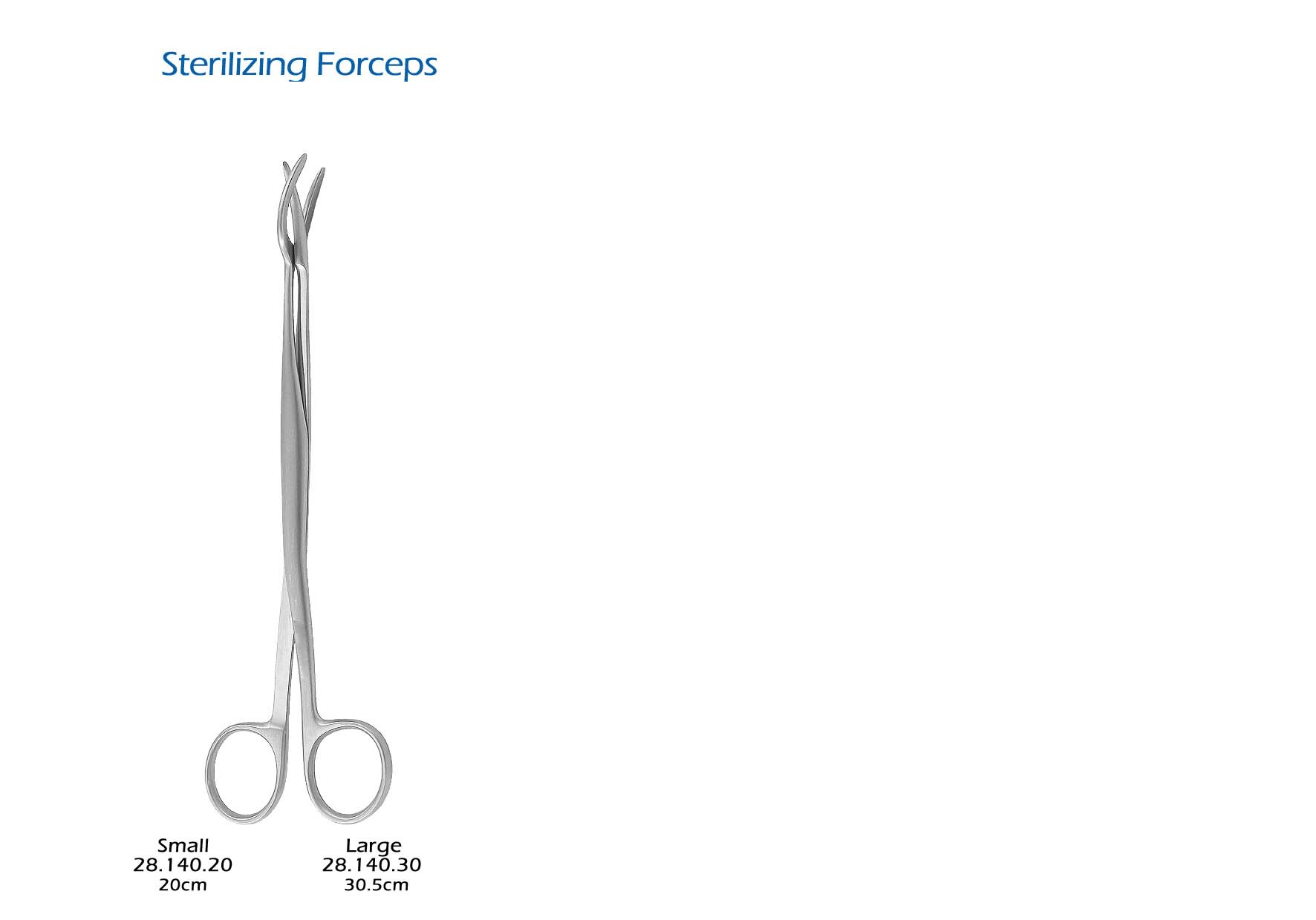 Sterilizing forceps